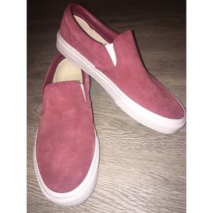 Maroon Slip-Ons Vans
